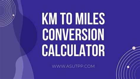 Convert Kilometers to Miles: Accurate KM to MI Calculator