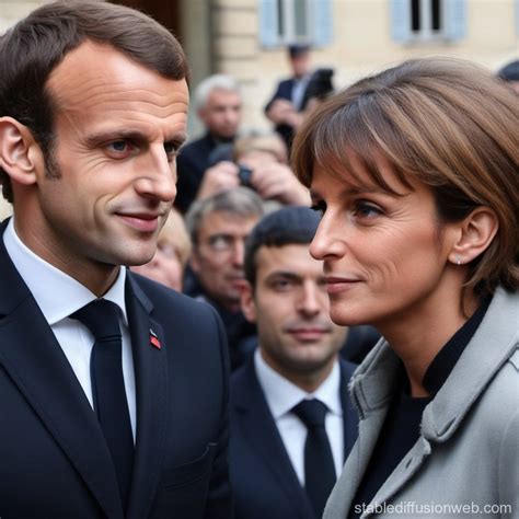 Macron and Spouse Jean-Michel Trogneux | Stable Diffusion Online
