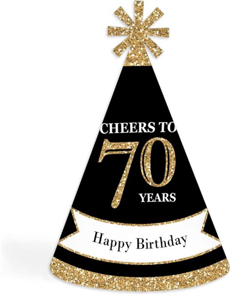 Big Dot of Happiness Adult Birthday - Gold - Cone India | Ubuy