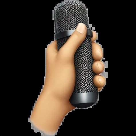 mic drop from hand emoji | AI Emoji Generator