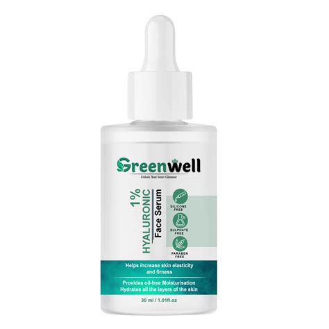 1% Hyaluronic Acid Face Serum | Deep Hydration for Radiant Skin – Greenwell