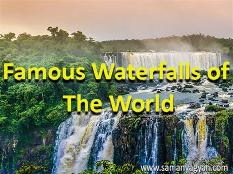 List of Highest Waterfalls in the World their Height & Country ...