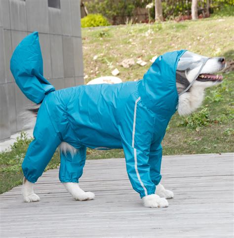 Large Dog Raincoat Waterproof Polyester Safety Ref... – Grandado