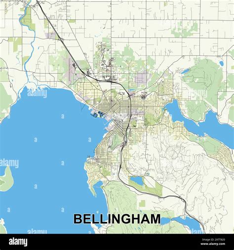 Bellingham Washington State Map Bellingham, Washington, United States,