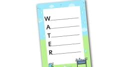 Water Simile Poem