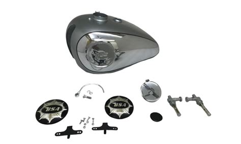 BSA Gold Star Catalina 2 Gal Silver Tank +Cap Tap Badges Breather Pipe ...