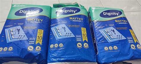 Dignity Mattey Disposable Underpads, 60x90 cm, 10 Pcs/Pack (Pack of 3 ...