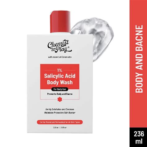 Chemist at Play Salicylic Acid Acne Body Wash Shower Gel for Acne Control