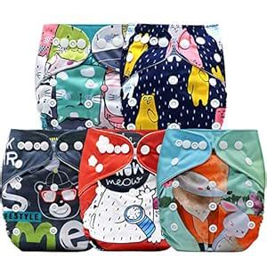Buy Bembika Cloth Diapers for Babies, Washable Reusable, Adjustable ...