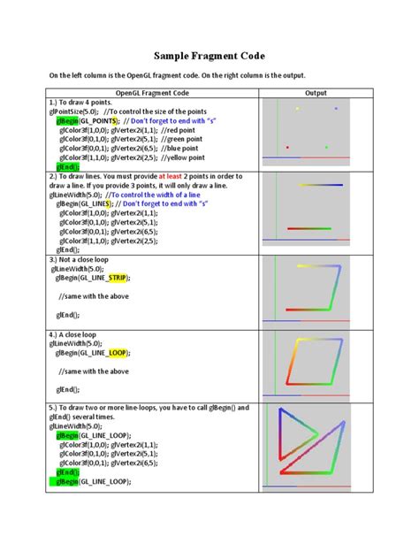 Image result for OpenGL Sample Code