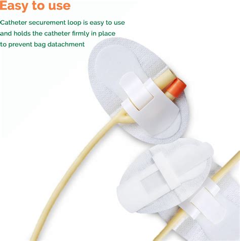 Foley Catheter Stabilization Device 20Pcs Urinary Leg Bag Legband Catheter Tube Holder Adhesive ...