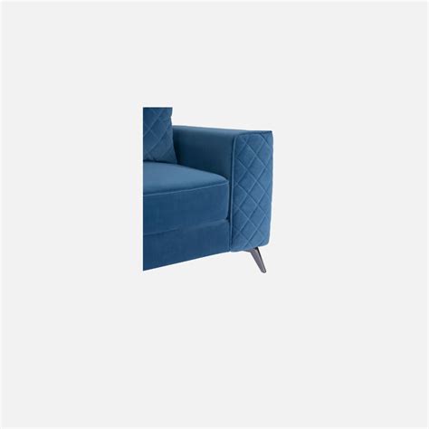 Eden Sapphire Blue Fabric 2 Seater Sofa With Lounger March 15, 2025 ...