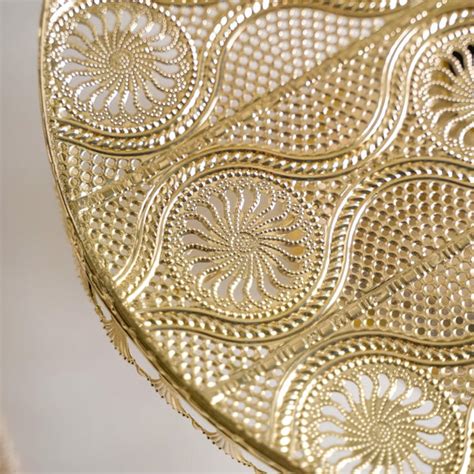 Filigree Metal Cake Stand Gold Online - Premium Cake Stand | Nestasia