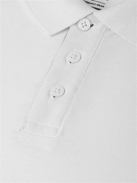 Alcis Men White Solid Polo Collar Training T-shirt INSTVIPO01-XS