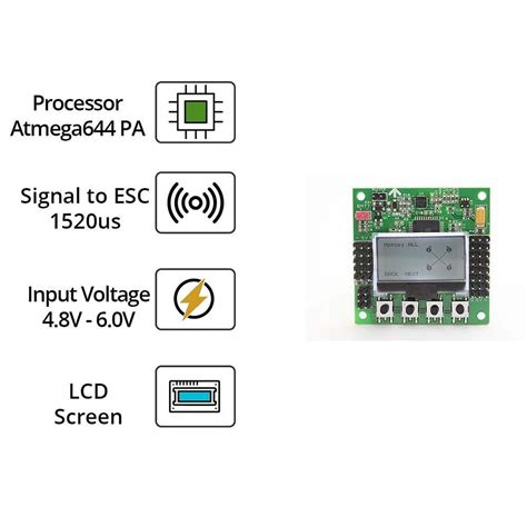 LCD Flight KK2.1.5 Flight Controller + Case 6050MMPU 644PA @KitsGuru