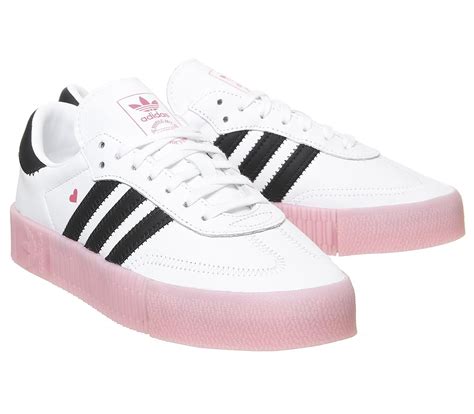 adidas Samba Rose Trainers White Black Glory Pink - Women's Trainers