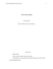 Image result for Science Project Proposal Sample