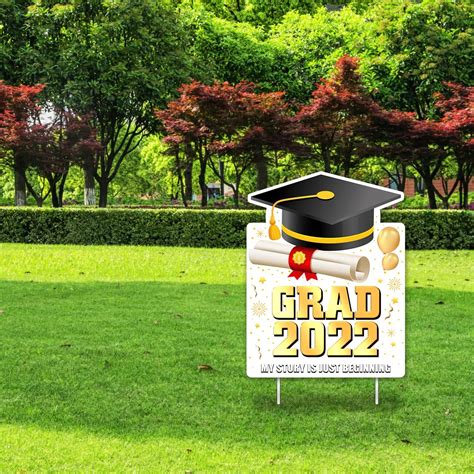 Buy Graduation Yard sign Decoration 2022-Outdoor Lawn Sign - Class of ...