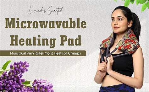 Oscar Home Microwavable Heating Pad for Menstrual Pain Relief, Moist ...