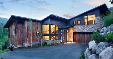 Mountain Modern House Facade Mountain Modern Custom Home Gallery