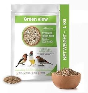 Green view Premium Seed Mix for Finches, Munia, Waxbill,Soceity Finch ...