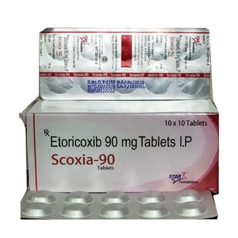 SCOXIA-90 Tablets Starzac Formulations Pvt. Ltd.