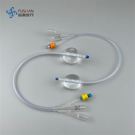 Medical Supplies 100% Silicone Foley Catheter 3 Way Indwelling Urinary ...