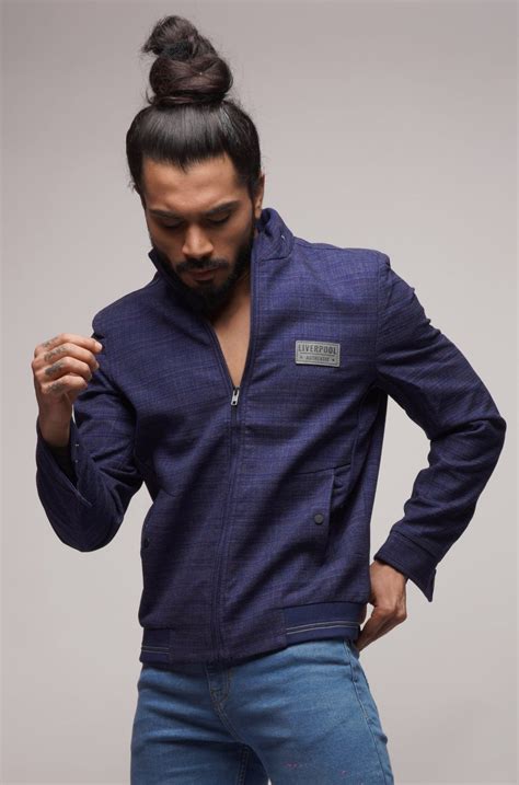 FULL SLEEVES TWEED BOMBER JACKET