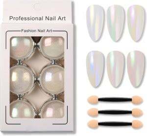 fashion storm 6 Nail Aurora Powder Mermaid Nail Art Powder Pigment ...