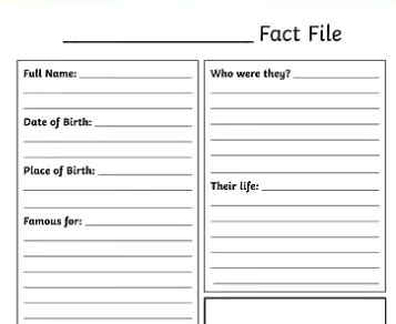 Image result for Writing Fact File Format