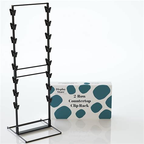 Buy Ds The Display Store Potato Chip Rack Display With 32 Clips, 2-Row ...