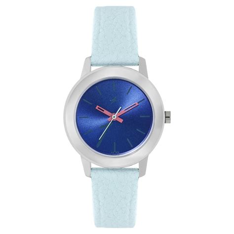 Buy Online Fastrack Tropical Waters Quartz Analog Blue Dial Leather ...