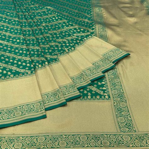 Green Floral Zari Woven Art Silk Saree