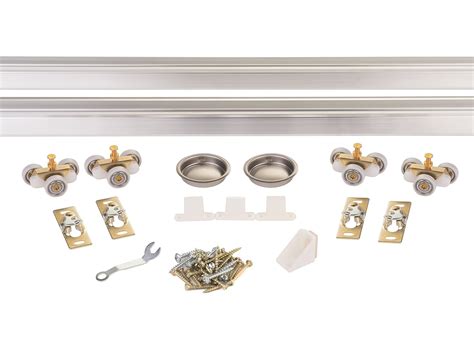 Buy 100SD Sliding Bypass Door Hardware (96 in. Length 2 Door System ...