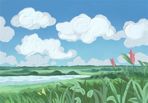 iPad壁纸尺寸 | 想住进宫崎骏的动漫里 cr… - 堆糖，美图壁纸兴趣社区