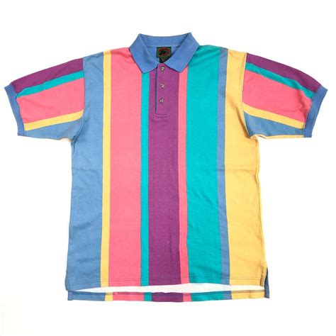 BOSTON TRADERS マルチストライプ ポロシャツ マルチカラー サイズ：XL | 古着屋 EAGLEBASE