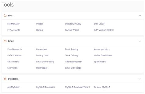 Image result for cPanel Interface