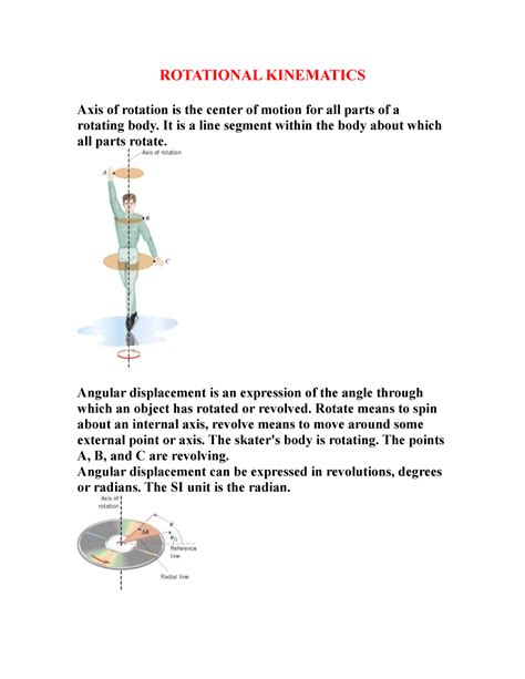 Ch08 Rotational Kinematics - ROTATIONAL KINEMATICS Axis of rotation is ...