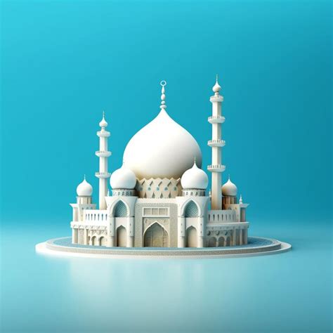 Portrait capturing a mosque | Premium AI-generated image