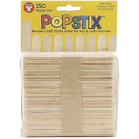 Natural Craft Wood Popstix, Size: 4.5"-150 Bagged | Michaels