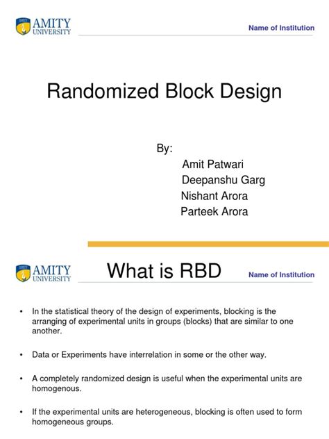 Randomized Block Design 的图像结果