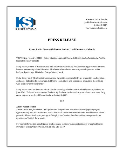 How to Write a Press Release in 2022 | Press Release Example and Free ...