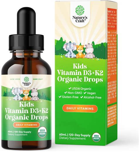Amazon.com: Liquid Vitamin D3 Drops for Kids - Organic Vitamin D for ...