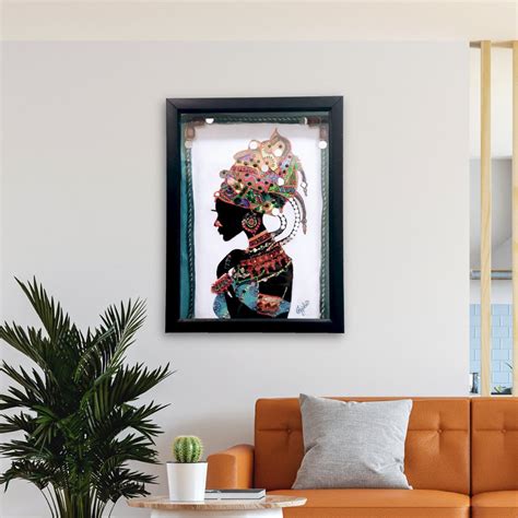 African Girl Wall Painting – Kreate