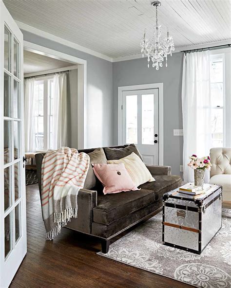 Brown Sofa With Light Gray Walls | Baci Living Room