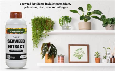 GACIL® Seaweed Extract Liquid Fertilizer for Plants Growth Promoter For ...