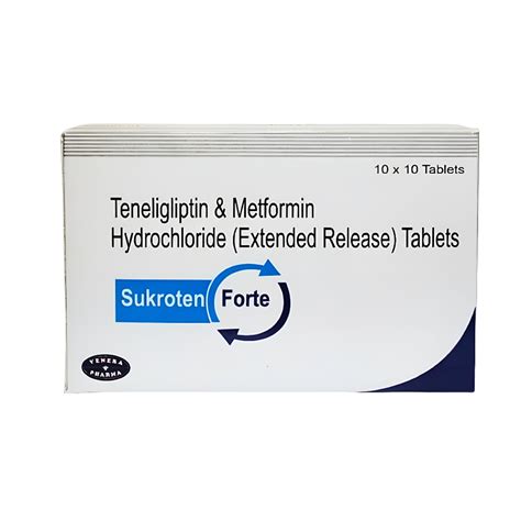 Sukroten Forte | Teneligliptin 20 mg + Metformin 1000 mg