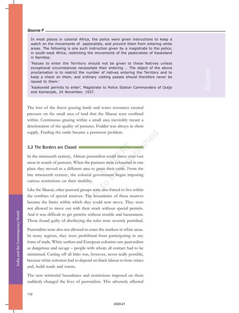 Pastoralists In The Modern World - NCERT Book of Class 9 History India ...