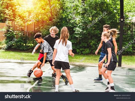 Child Playing Basketball