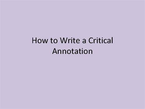 Image result for Example of Critical Annotation